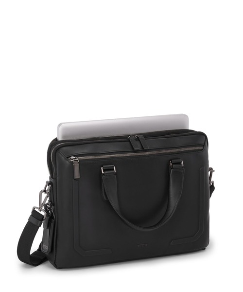 TUMI(トゥミ)の「HARRISON 「シカモア」スリム・ブリーフ(A4/PC14インチまで対応)(ビジネスバッグ・メンズ・ブラック・FREE)」の2枚目の写真
