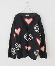 MacMahon Knitting Mills（マクマホン ニッティング ミルズ）の「MacMahon Knitting Mills / マクマホンニッティングミルズ Hearts & Swirls Cardigan（カーディガン/ボレロ）」