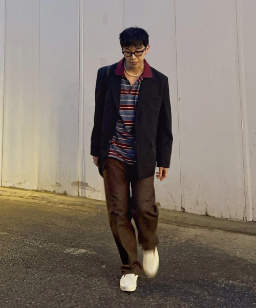 MINDBRIDGE（マインドブリッジ）の「[COUTURE]オーバーサイズツイルジャケット - 2カラー（テーラードジャケット・メンズ・ブラック/ベージュ・95/100/105/110）」の4枚目の写真