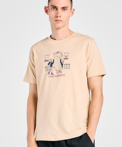 NEW BALANCE(ニューバランス)の「ニューバランス New Balance シティウォークTシャツ(Tシャツ/カットソー・メンズ・ホワイト/ベージュ・M/LL/S/L)」の2枚目の写真