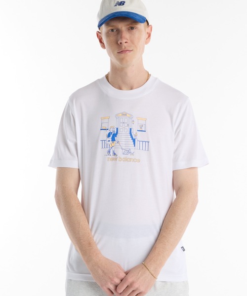NEW BALANCE(ニューバランス)の「ニューバランス New Balance シティウォークTシャツ(Tシャツ/カットソー・メンズ・ホワイト/ベージュ・M/LL/S/L)」の8枚目の写真