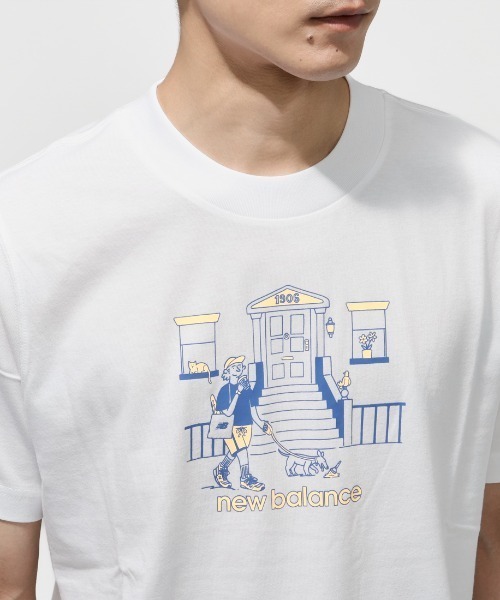 NEW BALANCE(ニューバランス)の「ニューバランス New Balance シティウォークTシャツ(Tシャツ/カットソー・メンズ・ホワイト/ベージュ・M/LL/S/L)」の5枚目の写真