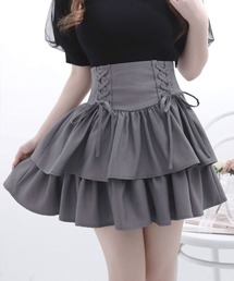 DearMyLoveRose（ディアマイラブローズ）の「レースアップティアードミニスカート（スカート）」