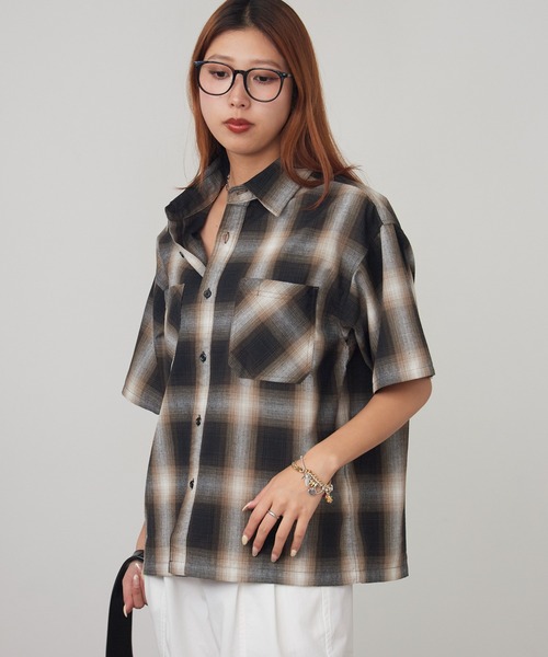 ROOPTOKYO(ループトウキョウ)の「2ポケットオンブレチェックシャツ 2026年 夏 夏服(シャツ/ブラウス・メンズ・ブラック/ブラウン/ブルー・M/L/LL)」の19枚目の写真