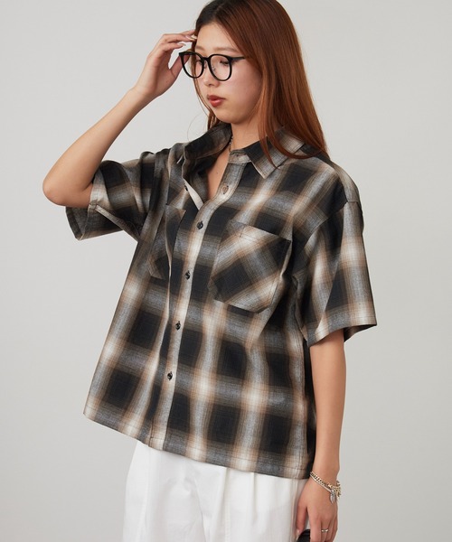 ROOPTOKYO(ループトウキョウ)の「2ポケットオンブレチェックシャツ 2026年 夏 夏服(シャツ/ブラウス・メンズ・ブラック/ブラウン/ブルー・M/L/LL)」の20枚目の写真