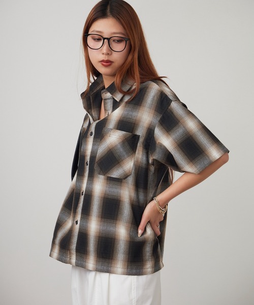 ROOPTOKYO(ループトウキョウ)の「2ポケットオンブレチェックシャツ 2026年 夏 夏服(シャツ/ブラウス・メンズ・ブラック/ブラウン/ブルー・M/L/LL)」の21枚目の写真