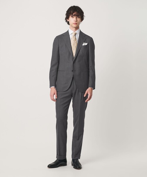 UNITED ARROWS（ユナイテッドアローズ）の「ファンシーウィーブ シングル 3ボタン スーツ  LIGHT S-MODEL（セットアップ・メンズ・グレー系/ネイビー・50/48/46）」の2枚目の写真