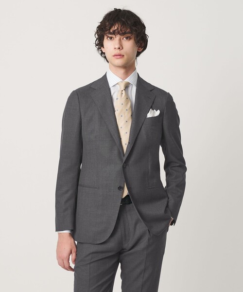UNITED ARROWS（ユナイテッドアローズ）の「ファンシーウィーブ シングル 3ボタン スーツ  LIGHT S-MODEL（セットアップ・メンズ・グレー系/ネイビー・50/48/46）」の6枚目の写真