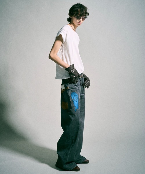 Camphor wood(カンファーウッド)の「PISTOL HOLSTER COWBOY PRINT DENIM / ピストルホルスターウエスタン転写デニムパンツ(その他パンツ・メンズ・ブラック系・SMALL/MEDIUM/LARGE)」の21枚目の写真