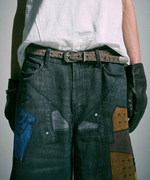 Camphor wood(カンファーウッド)の「PISTOL HOLSTER COWBOY PRINT DENIM / ピストルホルスターウエスタン転写デニムパンツ(その他パンツ・メンズ・ブラック系・SMALL/MEDIUM/LARGE)」の18枚目の写真