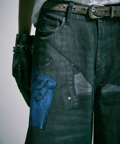 Camphor wood(カンファーウッド)の「PISTOL HOLSTER COWBOY PRINT DENIM / ピストルホルスターウエスタン転写デニムパンツ(その他パンツ・メンズ・ブラック系・SMALL/MEDIUM/LARGE)」の17枚目の写真