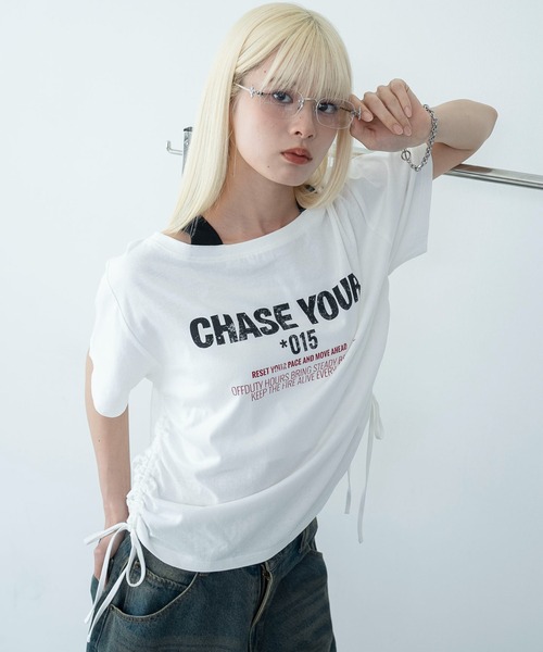 WEGO(ウィゴー)の「WEGO/ホルターネックレイヤードワンショルT(Tシャツ/カットソー・レディース・ホワイト/ピンク・FREE)」の16枚目の写真