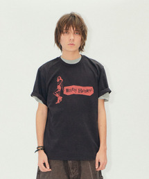 ERTR（イーアールティーアール）の「Mostly Harmless Girl T-Shirt Black（Tシャツ/カットソー）」