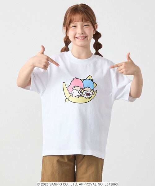 SHIPS any(シップス エニィ)の「LITTLE TWIN STARS × SHIPS any: リトルツインスターズ プリント TEE <KIDS>(Tシャツ/カットソー・キッズ・ホワイト系/ライトホワイト/ホワイト・150/140/130/120)」の3枚目の写真