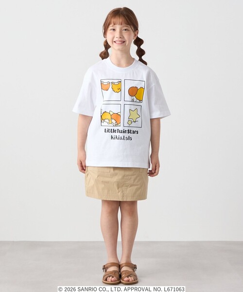 SHIPS any(シップス エニィ)の「LITTLE TWIN STARS × SHIPS any: リトルツインスターズ プリント TEE <KIDS>(Tシャツ/カットソー・キッズ・ホワイト系/ライトホワイト/ホワイト・150/140/130/120)」の9枚目の写真