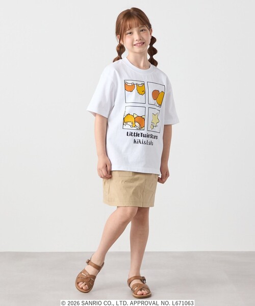 SHIPS any(シップス エニィ)の「LITTLE TWIN STARS × SHIPS any: リトルツインスターズ プリント TEE <KIDS>(Tシャツ/カットソー・キッズ・ホワイト系/ライトホワイト/ホワイト・150/140/130/120)」の10枚目の写真