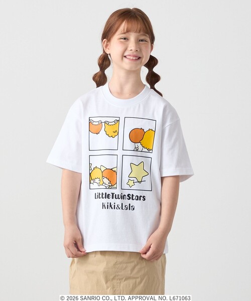 SHIPS any(シップス エニィ)の「LITTLE TWIN STARS × SHIPS any: リトルツインスターズ プリント TEE <KIDS>(Tシャツ/カットソー・キッズ・ホワイト系/ライトホワイト/ホワイト・150/140/130/120)」の11枚目の写真