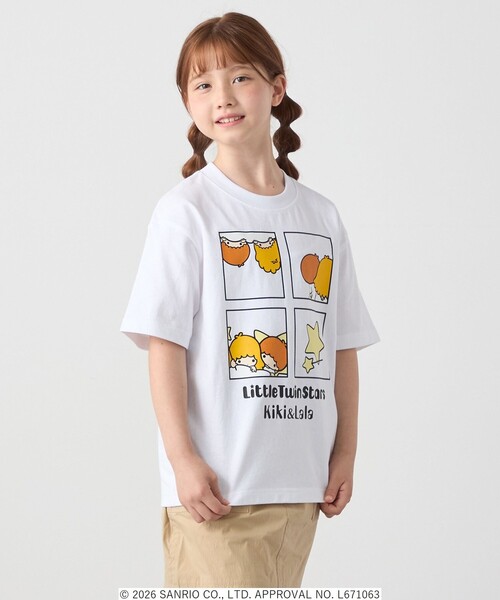 SHIPS any(シップス エニィ)の「LITTLE TWIN STARS × SHIPS any: リトルツインスターズ プリント TEE <KIDS>(Tシャツ/カットソー・キッズ・ホワイト系/ライトホワイト/ホワイト・150/140/130/120)」の12枚目の写真