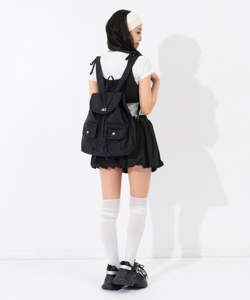 ANAP GiRL(アナップガール)の「ミニリュック(ショルダーバッグ・キッズ・ブルー/ブラック/サックスブルー・F)」の6枚目の写真