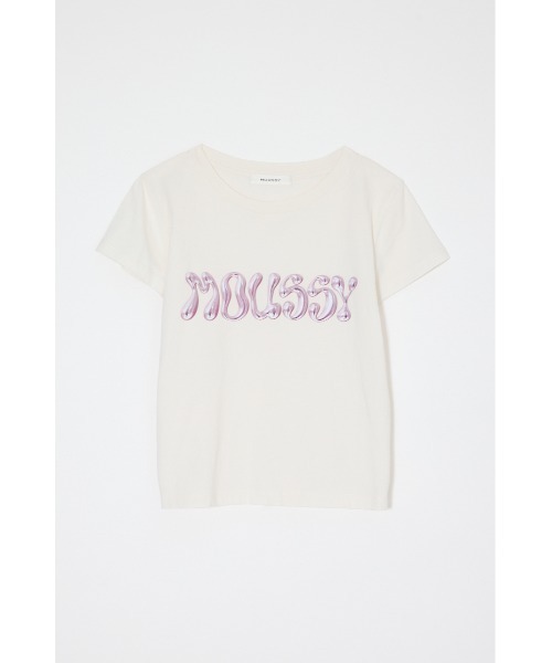 MOUSSY(マウジー)の「【ZOZO・一部店舗限定】METALLIC LIQUID MOUSSY Tシャツ(Tシャツ/カットソー・レディース・ピンク/ホワイト/ブラック/ライトピンク・FREE)」の7枚目の写真
