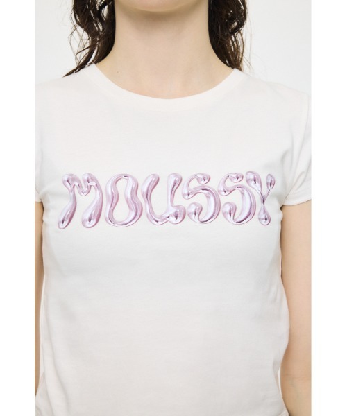MOUSSY(マウジー)の「【ZOZO・一部店舗限定】METALLIC LIQUID MOUSSY Tシャツ(Tシャツ/カットソー・レディース・ピンク/ホワイト/ブラック/ライトピンク・FREE)」の16枚目の写真