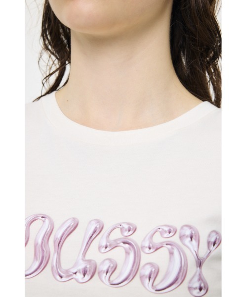 MOUSSY(マウジー)の「【ZOZO・一部店舗限定】METALLIC LIQUID MOUSSY Tシャツ(Tシャツ/カットソー・レディース・ピンク/ホワイト/ブラック/ライトピンク・FREE)」の17枚目の写真