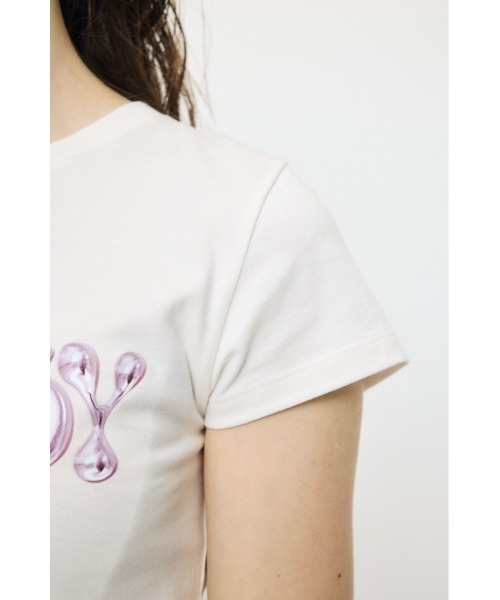 MOUSSY(マウジー)の「【ZOZO・一部店舗限定】METALLIC LIQUID MOUSSY Tシャツ(Tシャツ/カットソー・レディース・ピンク/ホワイト/ブラック/ライトピンク・FREE)」の18枚目の写真