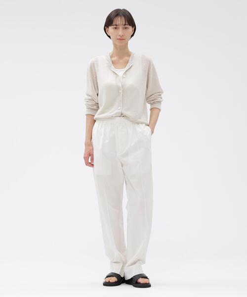 MARGARET HOWELL(マーガレットハウエル)の「FINE LINEN(カーディガン/ボレロ・レディース・ピンク/ホワイト系その他2/ブラウン系その他2・2)」の4枚目の写真