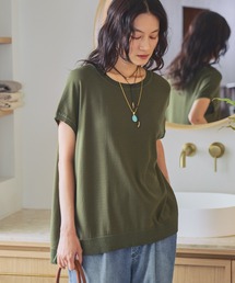 ≪接触冷感≫Tシャツ風ニット/869675