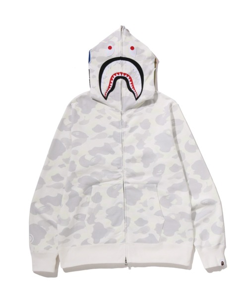 A BATHING APE(アベイシングエイプ)の「CITY CAMO SHARK REGULAR FIT FULL ZIP HOODIE(パーカー・メンズ・ブラック/ホワイト・XX-LARGE/XXX-LARGE/MEDIUM/LARGE/X-LARGE)」の1枚目の写真