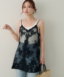 【Noka/WEB限定】前ボタンヴィンテージキャミチュニック