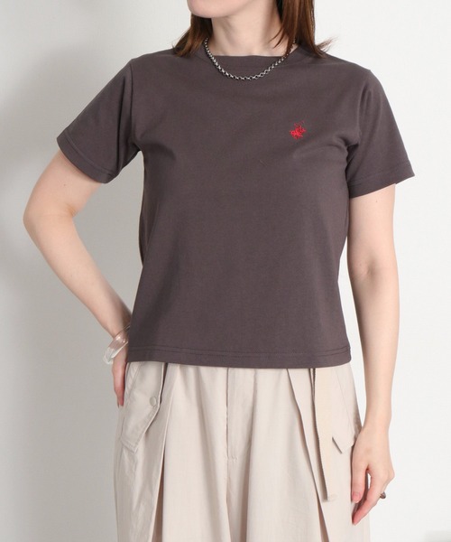 BEVERLY HILLS POLO CLUB(ビバリーヒルズポロクラブ)の「【BEVERLY HILLS POLO CLUB】ロゴ刺繍コンパクト半袖Tee(Tシャツ/カットソー・レディース・ホワイト/オレンジ/スミクロ・M)」の3枚目の写真