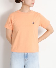 【BEVERLY HILLS POLO CLUB】ロゴ刺繍コンパクト半袖Tee