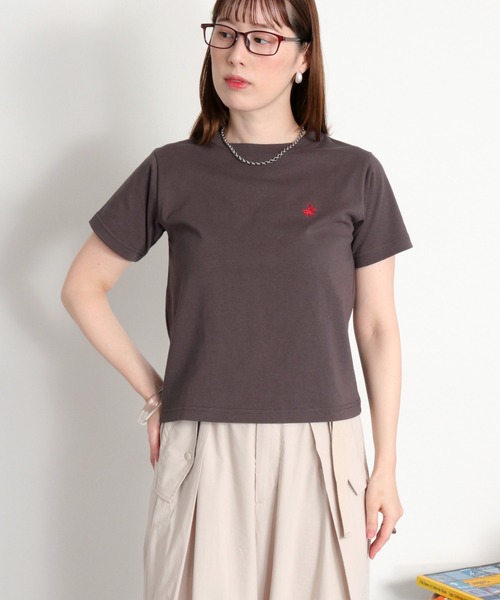 BEVERLY HILLS POLO CLUB(ビバリーヒルズポロクラブ)の「【BEVERLY HILLS POLO CLUB】ロゴ刺繍コンパクト半袖Tee(Tシャツ/カットソー・レディース・ホワイト/オレンジ/スミクロ・M)」の22枚目の写真
