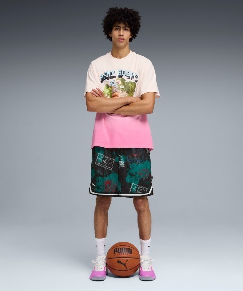 PUMA(プーマ)の「PUMA THE ATW DYLAN S/S T-SHIRT II(プーマ ATW DYLAN 半袖Tシャツ II)(Tシャツ/カットソー・メンズ・ピンク系・SMALL/X-LARGE/LARGE/MEDIUM/XX-LARGE)」の2枚目の写真