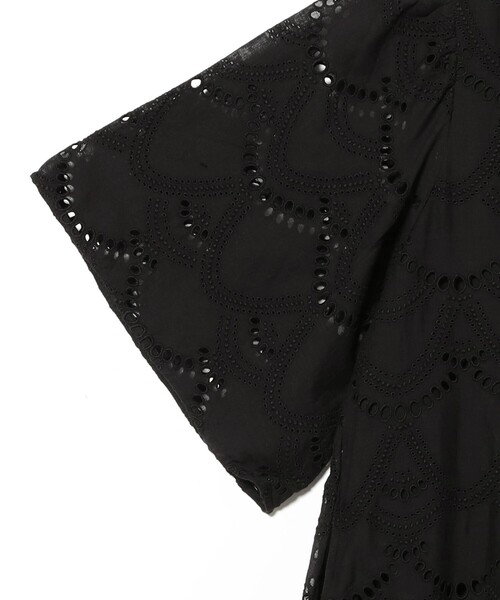 Demi-Luxe BEAMS(デミルクス ビームス)の「ne Quittez pas / ドット へムラ刺繍 ドレス(ワンピース・レディース・ブラック・MEDIUM)」の7枚目の写真