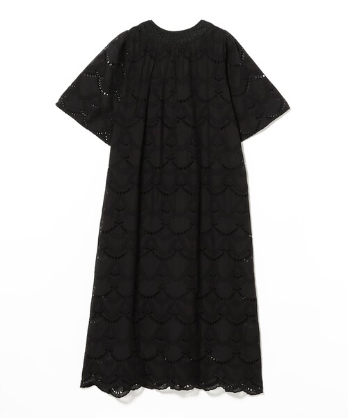 Demi-Luxe BEAMS(デミルクス ビームス)の「ne Quittez pas / ドット へムラ刺繍 ドレス(ワンピース・レディース・ブラック・MEDIUM)」の9枚目の写真