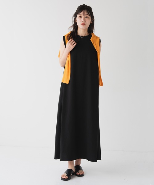 Nunc.(ヌンク)の「ノルディスノースリーブワンピース(ワンピース・レディース・チャコールグレー/ダークブラウン/ブラック・FREE)」の15枚目の写真