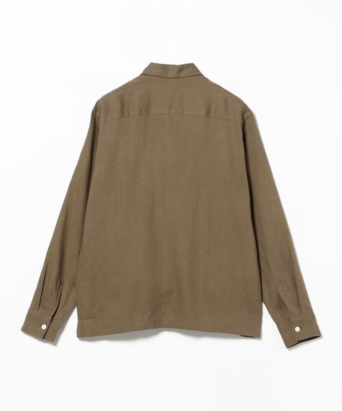 BEAMS F（ビームスエフ）の「Drake’s / リネン 4ポケット キャンプシャツ ジャケット（その他アウター・メンズ・オリーブ・SMALL/MEDIUM/LARGE）」の5枚目の写真