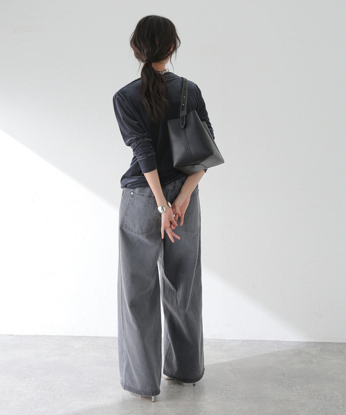 journal standard L'essage(ジャーナルスタンダードレサージュ)の「《追加》ベロアロングスリーブプルオーバー(Tシャツ/カットソー・レディース・アイボリー/ブラウン/ネイビー・FREE)」の19枚目の写真