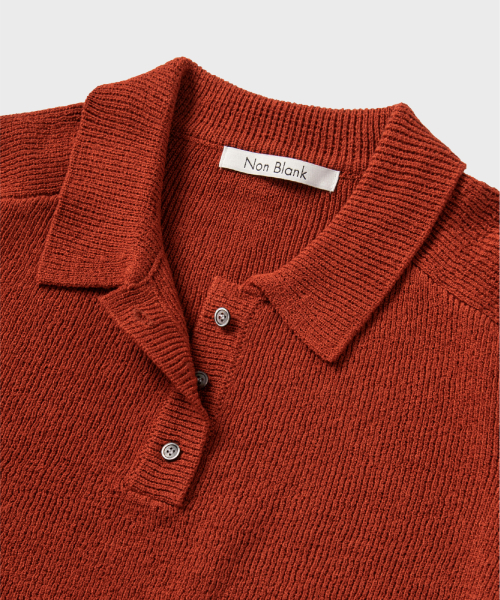 NONBLANK（ノンブランク）の「ラグランハーフスリーブカラークロップニット_CRIMSON（ニット/セーター・レディース・その他・SMALL）」の4枚目の写真