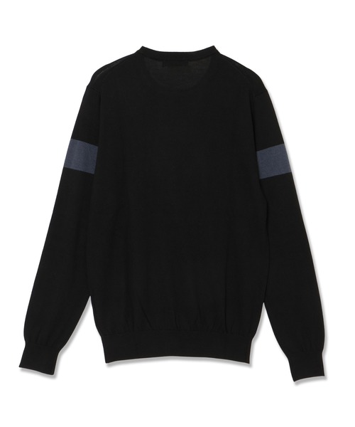 Guess（ゲス）の「MARK Logo Jacquard Sweater ニット セーター ロゴセーター（ニット/セーター・メンズ・クリーム/ブラック・SMALL/MEDIUM/LARGE/X-LARGE）」の4枚目の写真