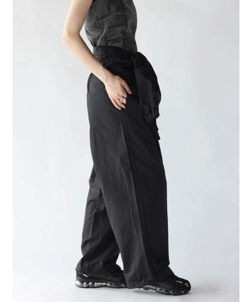 :ETHROF(イーサオブ)の「2WAY WAIST-WRAP WIDE PANTS(その他パンツ・レディース・アイボリー/ブラック/ブラウン・MEDIUM)」の9枚目の写真