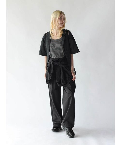 :ETHROF(イーサオブ)の「2WAY WAIST-WRAP WIDE PANTS(その他パンツ・レディース・アイボリー/ブラック/ブラウン・MEDIUM)」の11枚目の写真