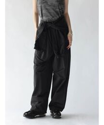2WAY WAIST-WRAP WIDE PANTS
