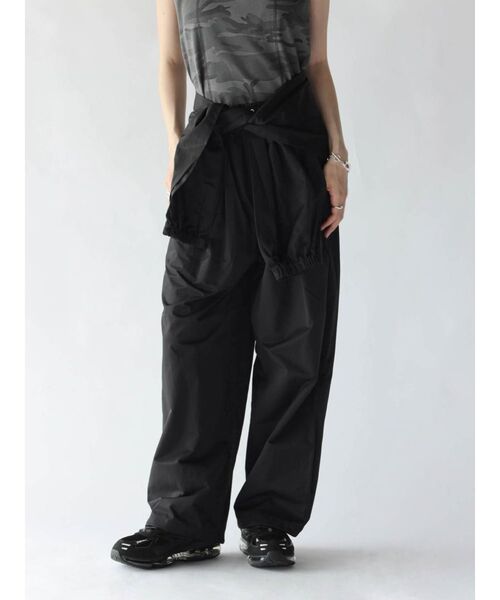 :ETHROF(イーサオブ)の「2WAY WAIST-WRAP WIDE PANTS(その他パンツ・レディース・アイボリー/ブラック/ブラウン・MEDIUM)」の2枚目の写真