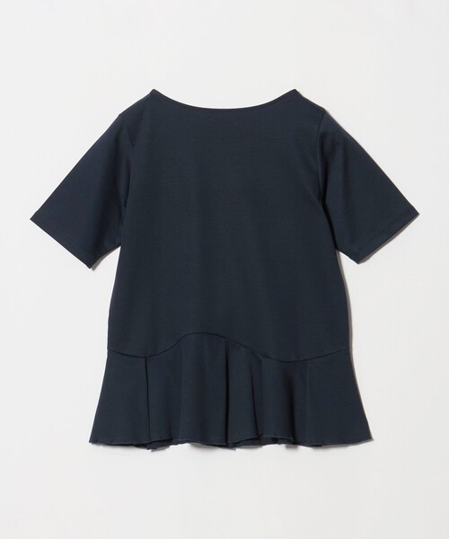 green label relaxing（グリーンレーベルリラクシング）の「スムース イレヘム ペプラム カットソー 接触冷感（Tシャツ/カットソー・レディース・ブラック/ホワイト/ネイビー・FREE）」の17枚目の写真