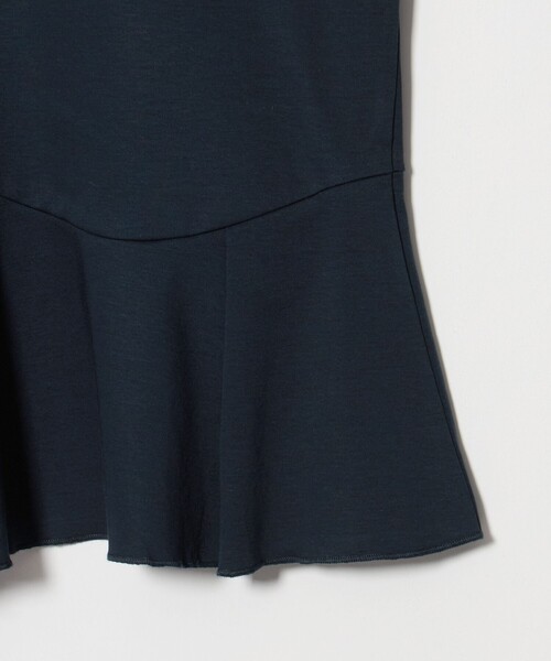 green label relaxing（グリーンレーベルリラクシング）の「スムース イレヘム ペプラム カットソー 接触冷感（Tシャツ/カットソー・レディース・ブラック/ホワイト/ネイビー・FREE）」の20枚目の写真