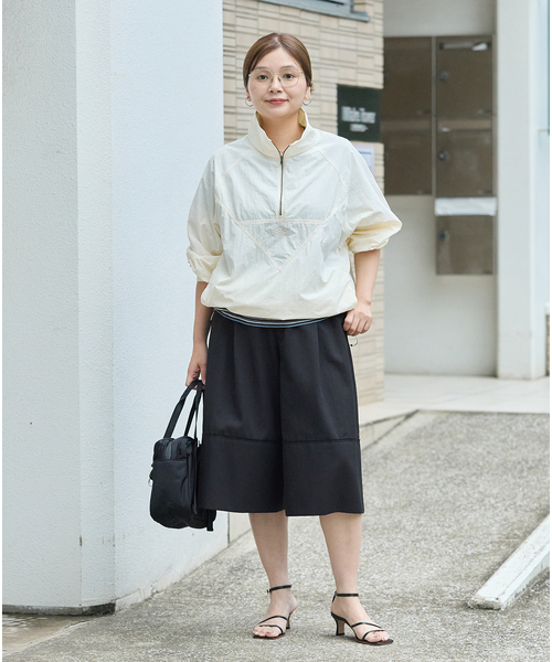 UMBRO（アンブロ）の「【UMBRO×JS】 HALFZIP（その他アウター・レディース・ブラウン/アイボリー・FREE）」の5枚目の写真
