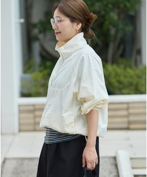UMBRO（アンブロ）の「【UMBRO×JS】 HALFZIP（その他アウター・レディース・ブラウン/アイボリー・FREE）」の8枚目の写真